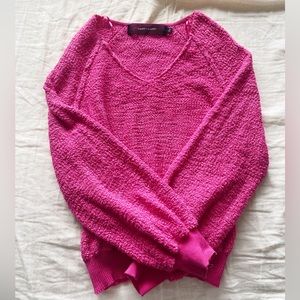 Vibrant pink sweater!